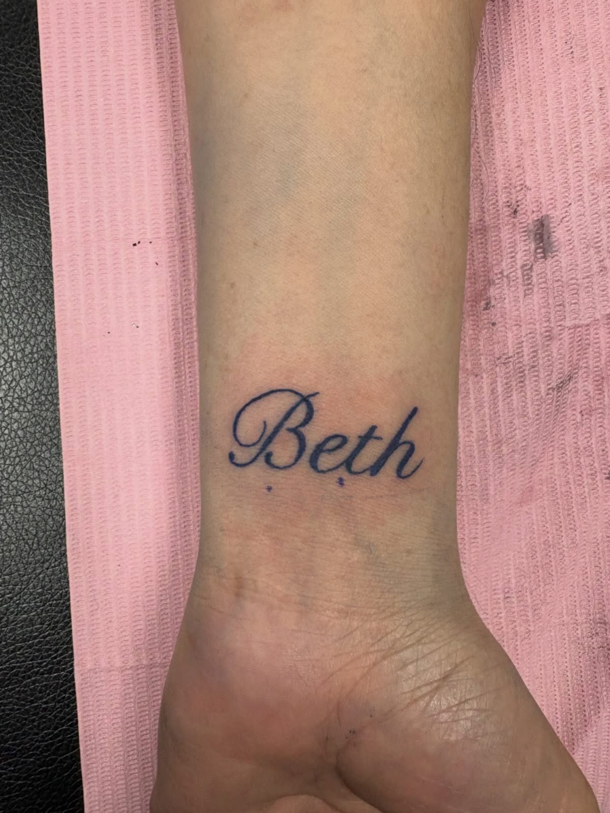 Tattoo by @jennas_drawings — lettering_script