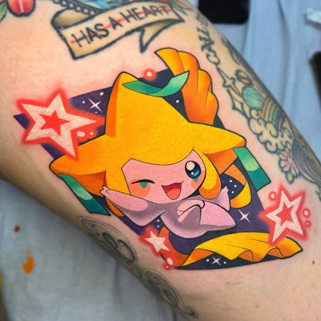 Tattoo by @shelbytattoos — new_school, anime