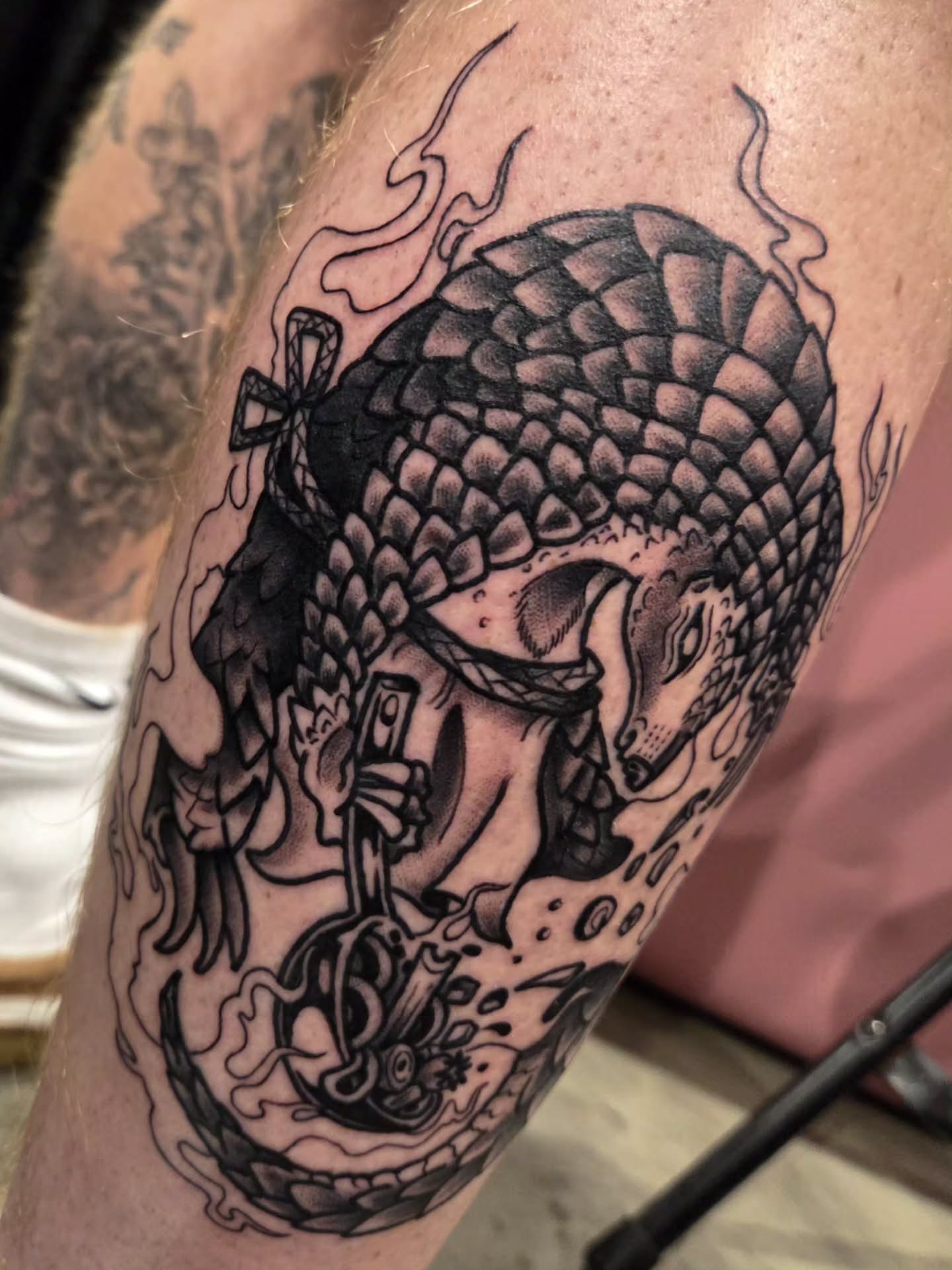 Tattoo by @iankisertattoo — black_and_grey, realism