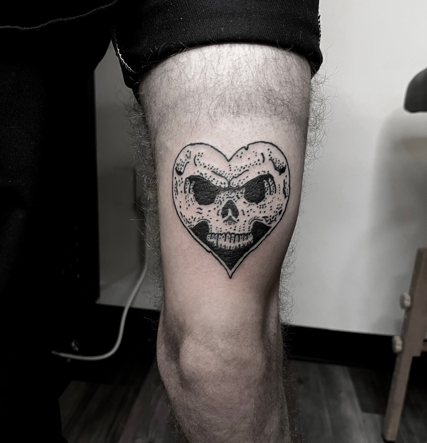 Tattoo by @mentalagonytattoo — dotwork, black_and_grey