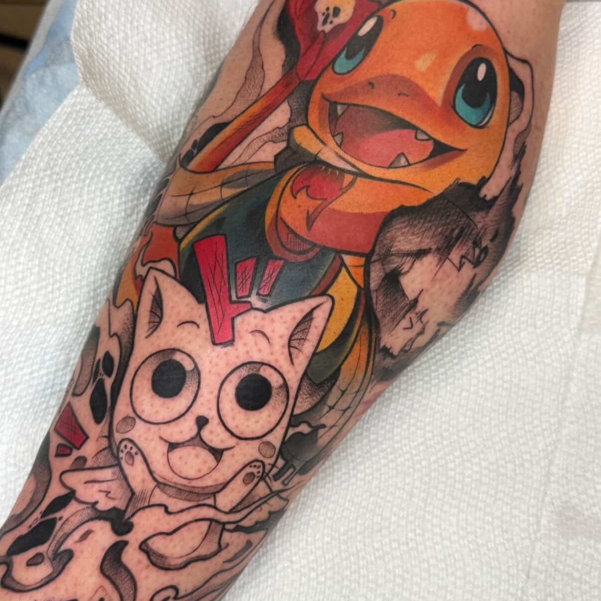 Tattoo by @karaxklenk — american_traditional, dotwork