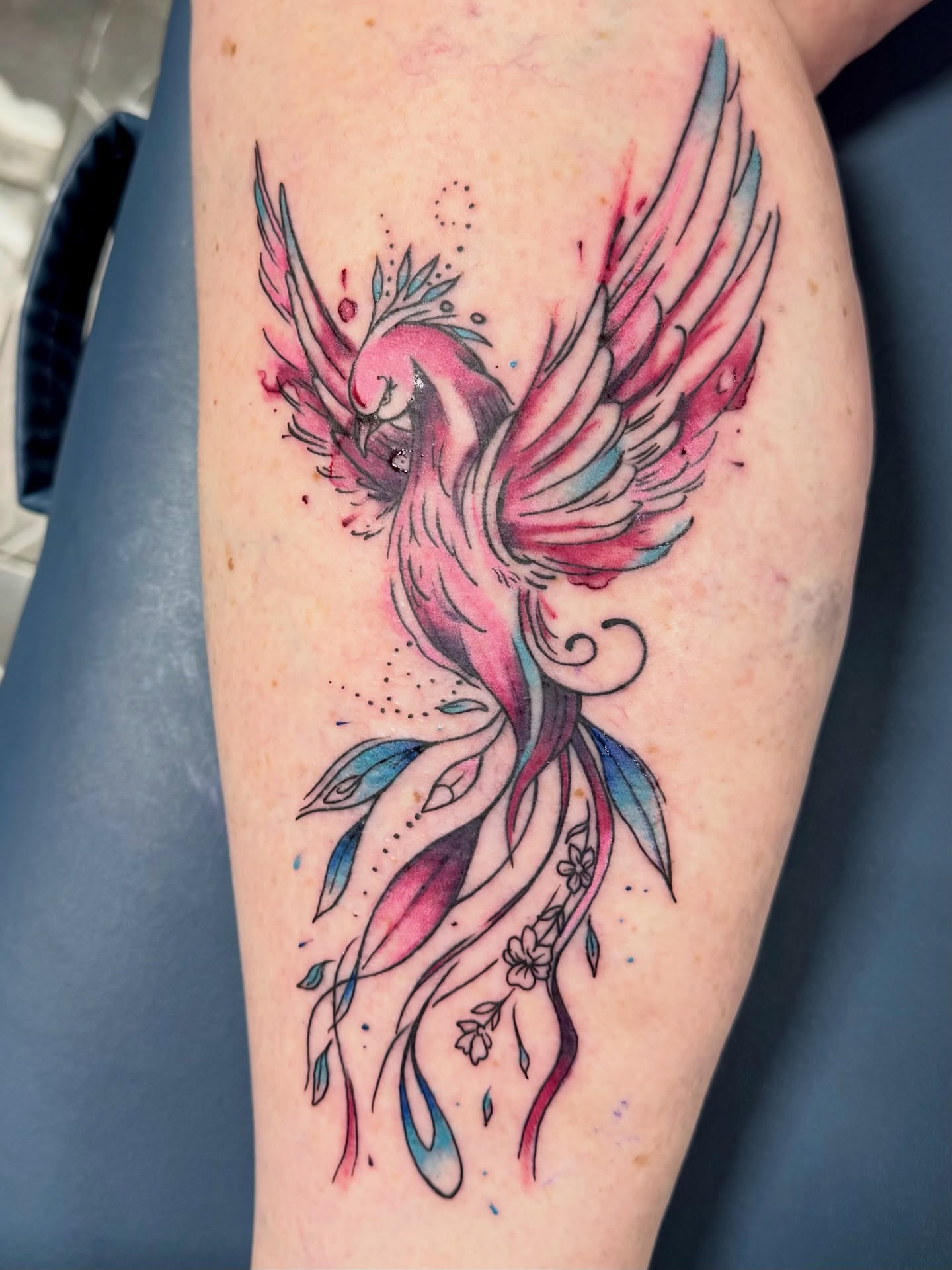 Tattoo by @sonderstattoos — watercolor