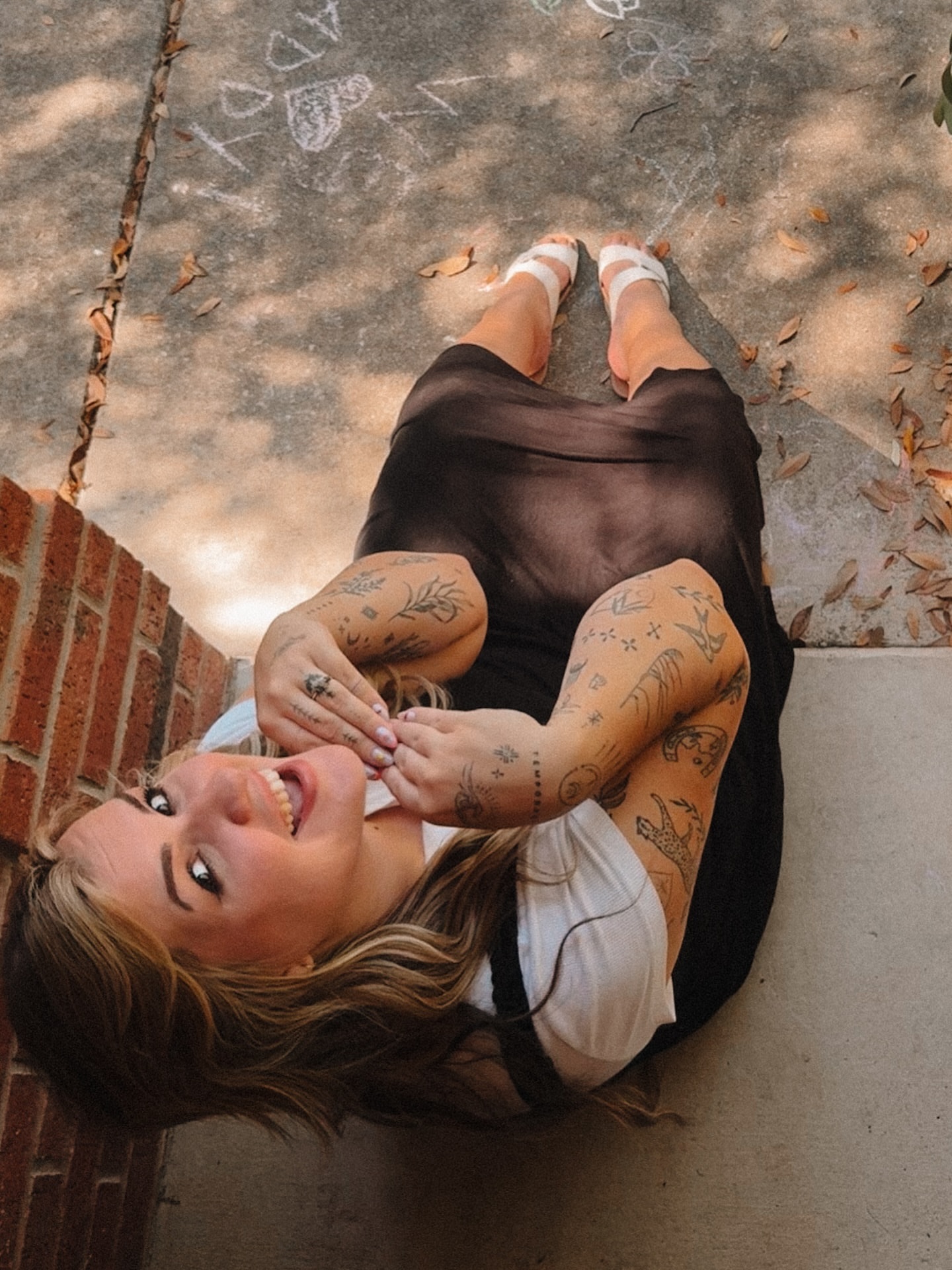 Tattooed arms American traditional tattoo by Grace Wise - Handpoke Tattoos