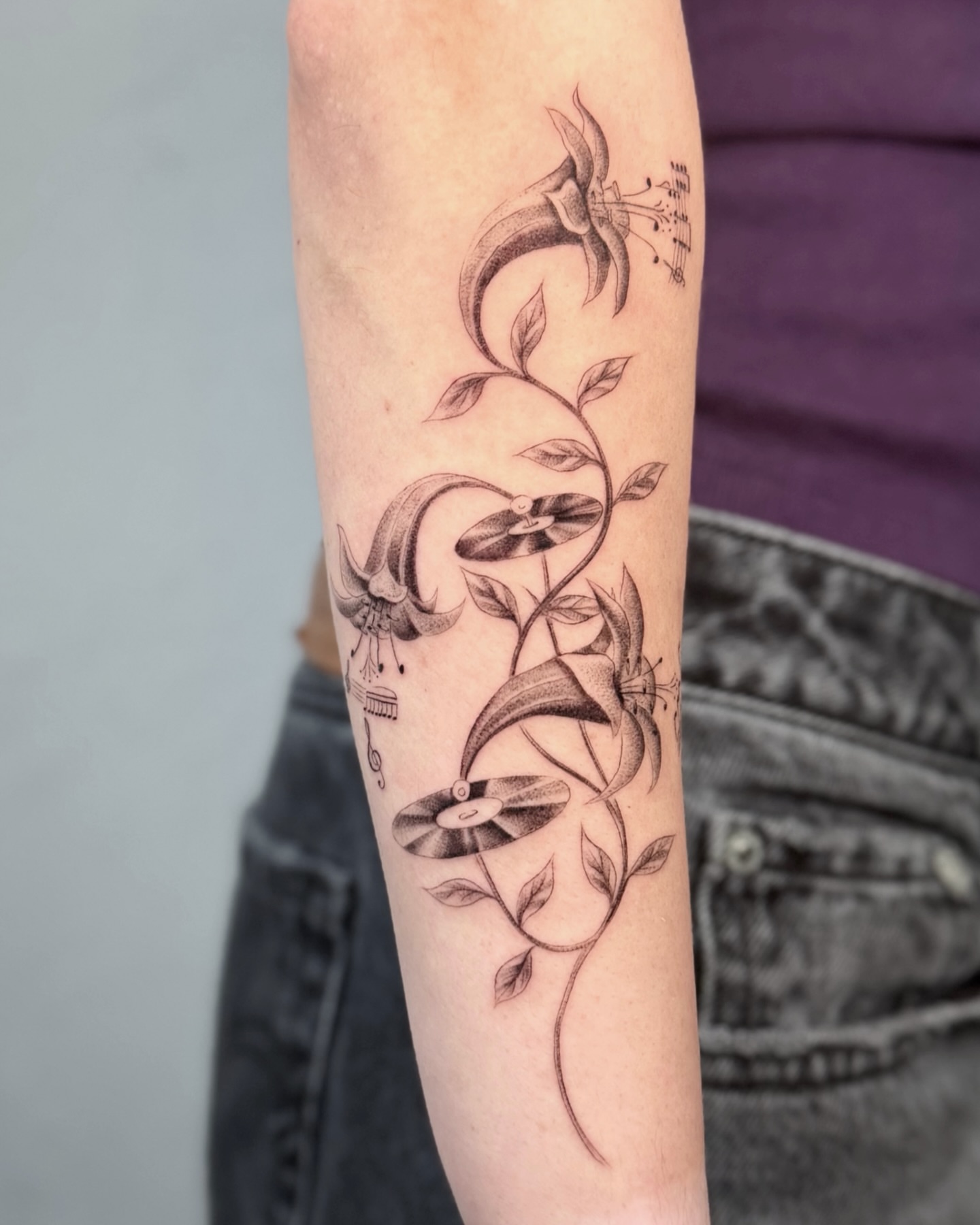 Tattoo by @finickyink — black_and_grey, realism