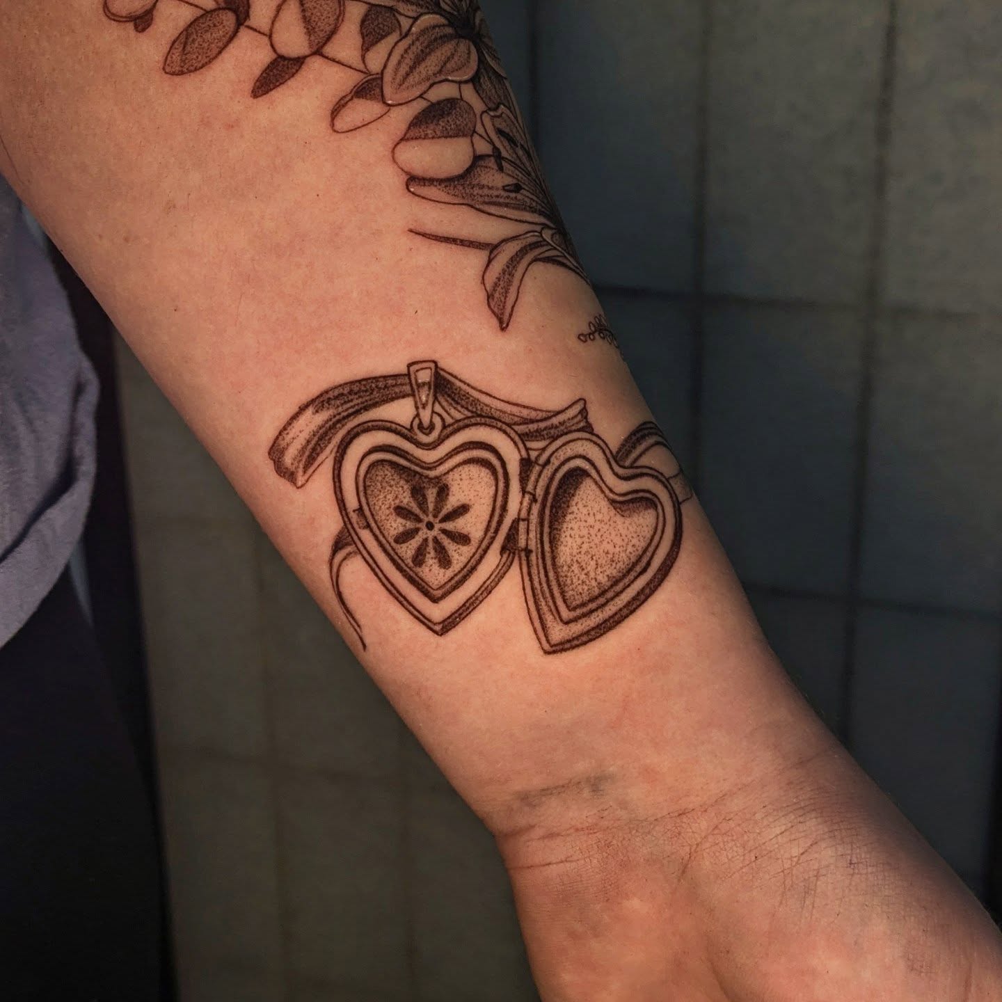 Tattoo by @jasdillonart — dotwork, black_and_grey