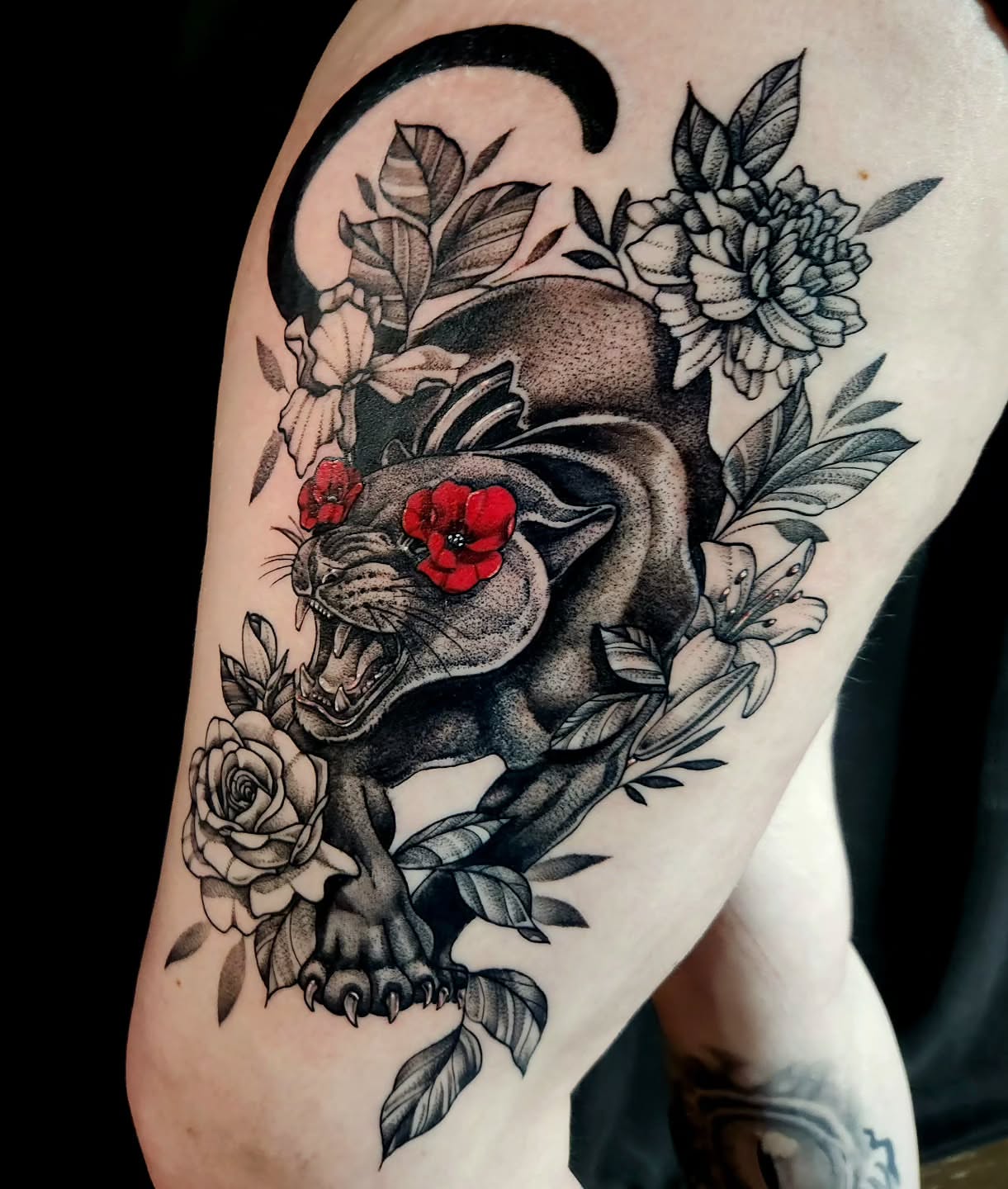 Tattoo by @sj.tattooz — black_and_grey, realism