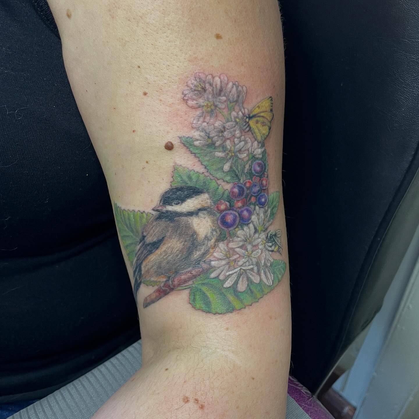 Tattoo by @mstarkweatherart — realism, dotwork