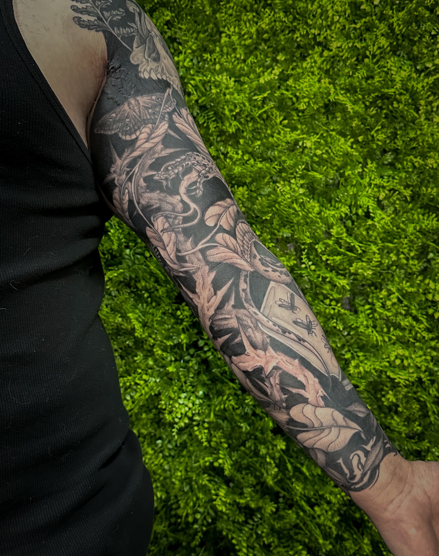 Tattoo by @rachtats โ black_and_grey