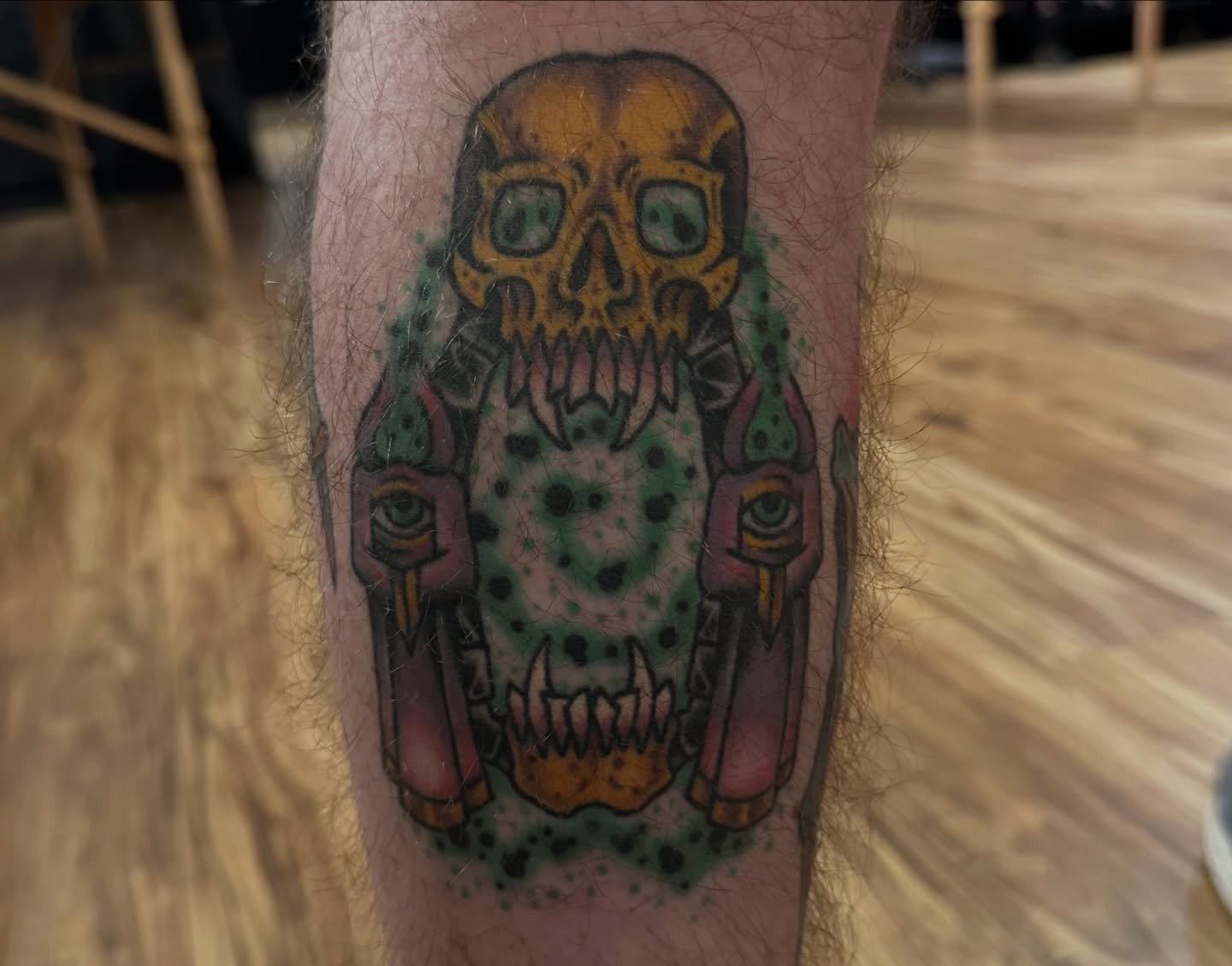 Tattoo by @gnome_an — american_traditional, dotwork