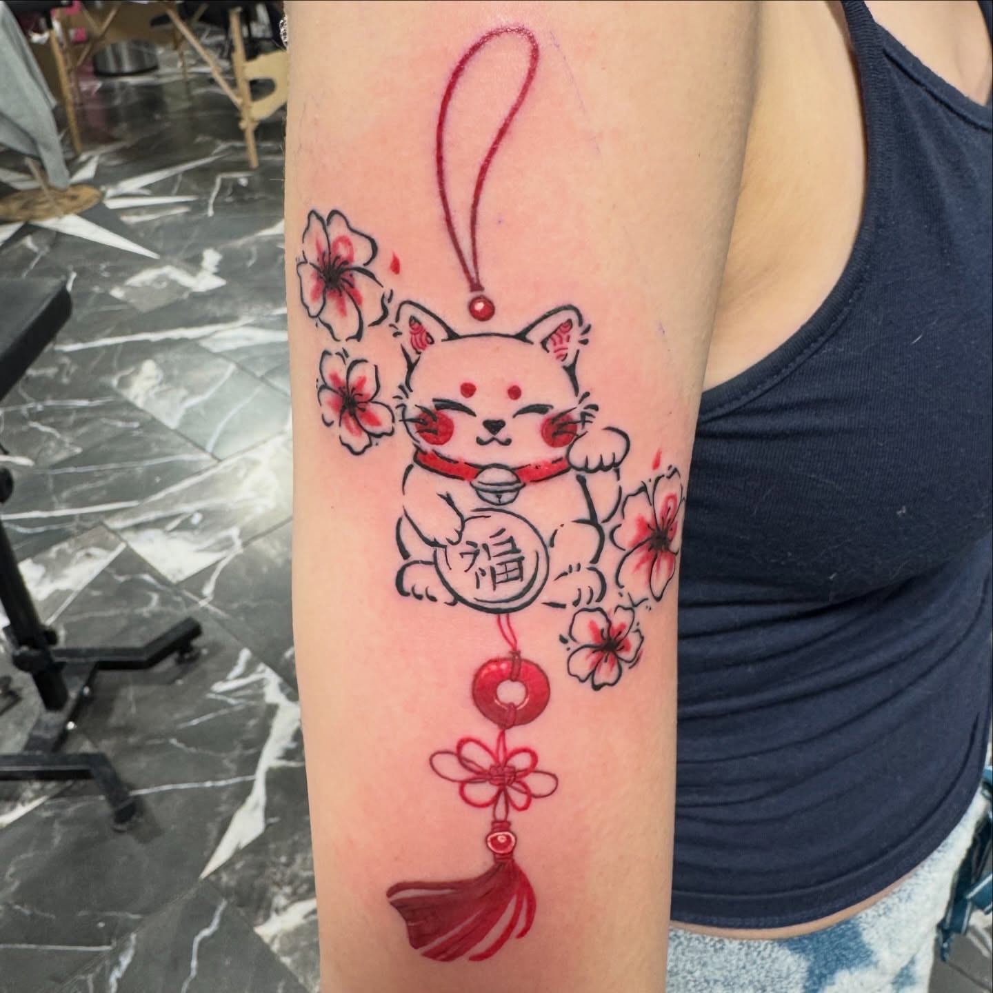 Tattoo by @sonderstattoos — dotwork