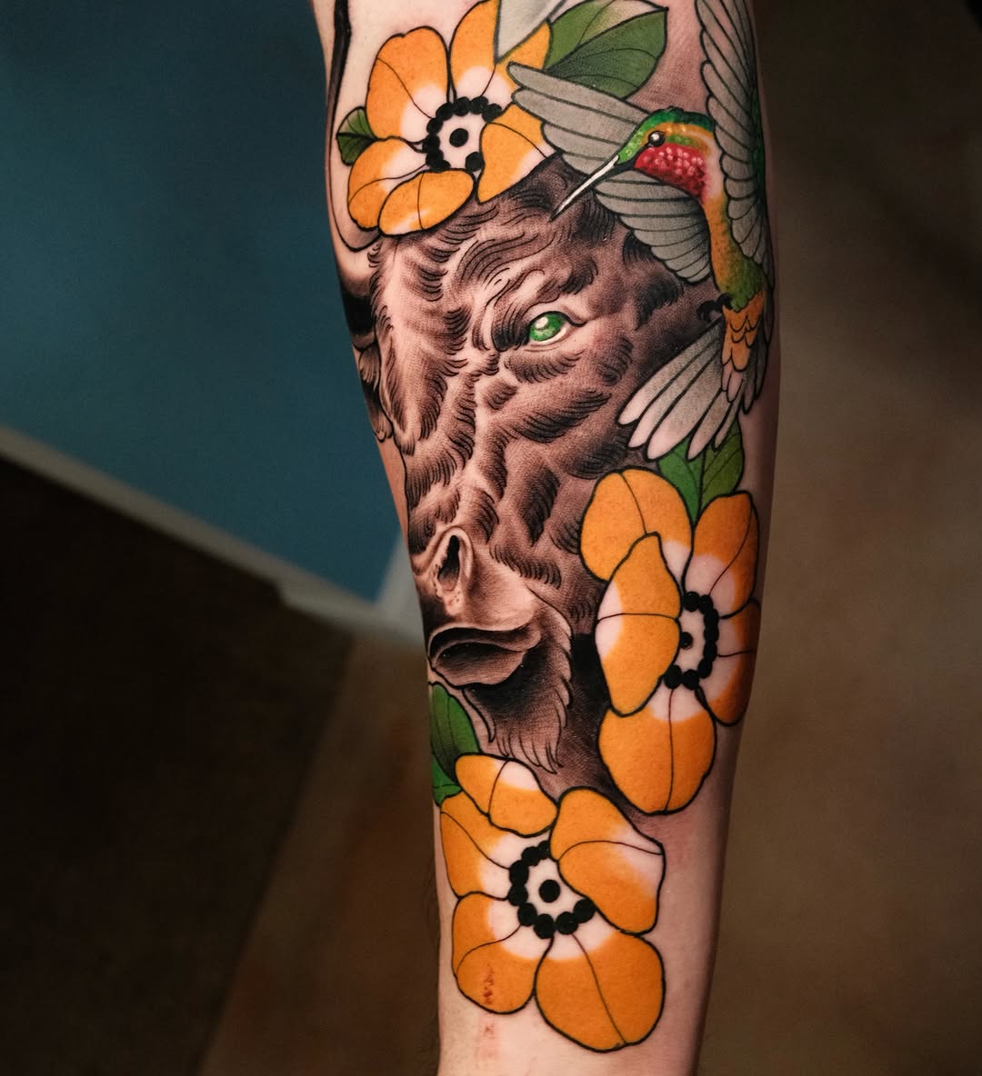 Tattoo by @lorenzolopezart — neo_traditional, realism