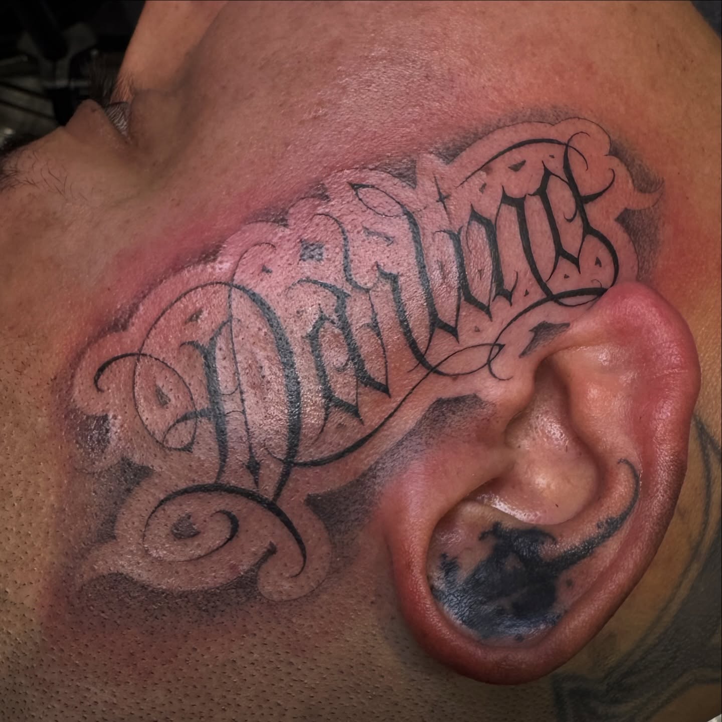 Tattoo by @aintnothinbutagthang817 — lettering_script