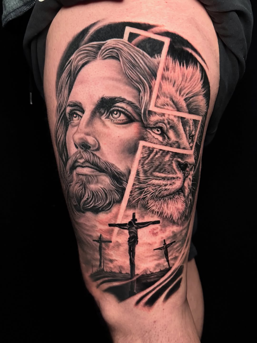 Tattoo by @jhedguevaratattoos — realism, black_and_grey