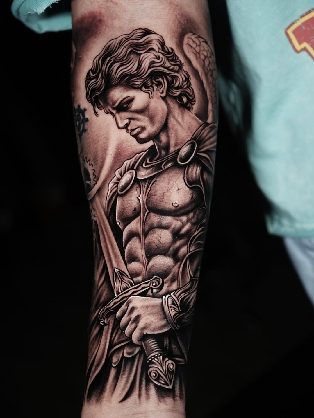 Tattoo by @gemmatattoooficiall — realism, black_and_grey