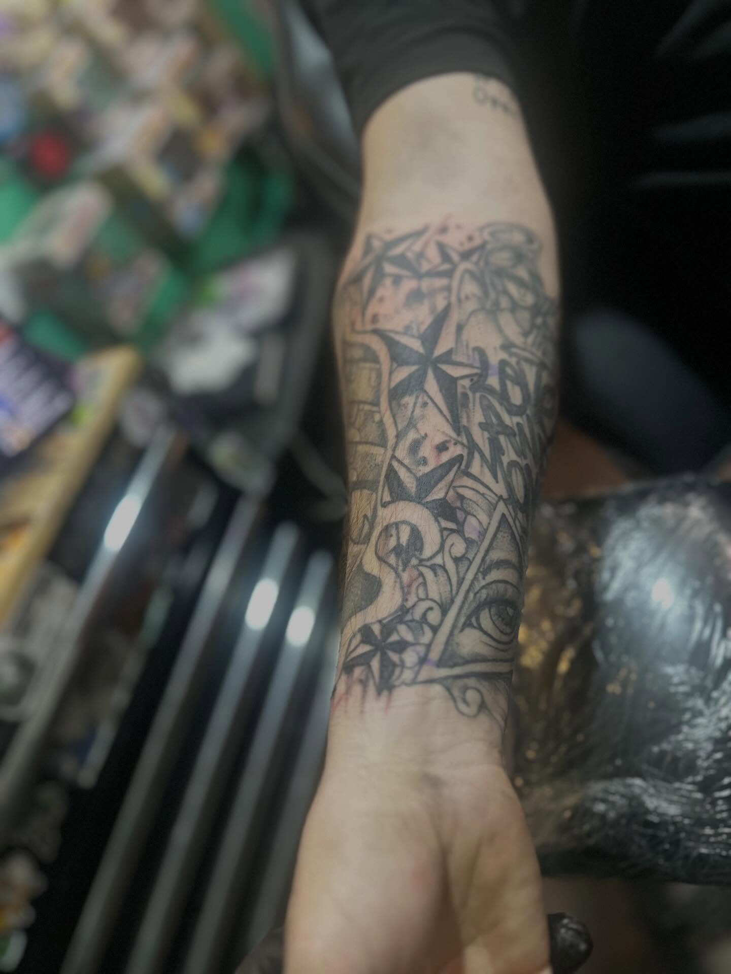 Tattoo by @highly_carver — geometric