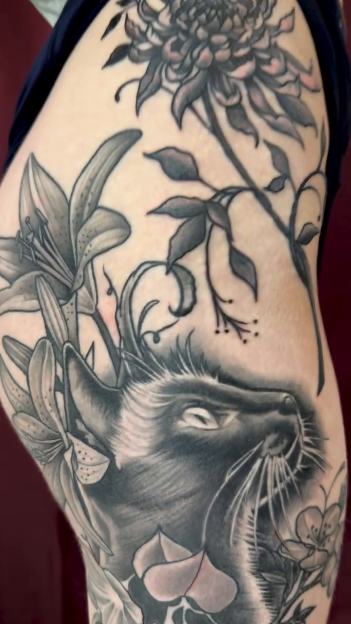 Tattoo by @athenafunk — black_and_grey, realism