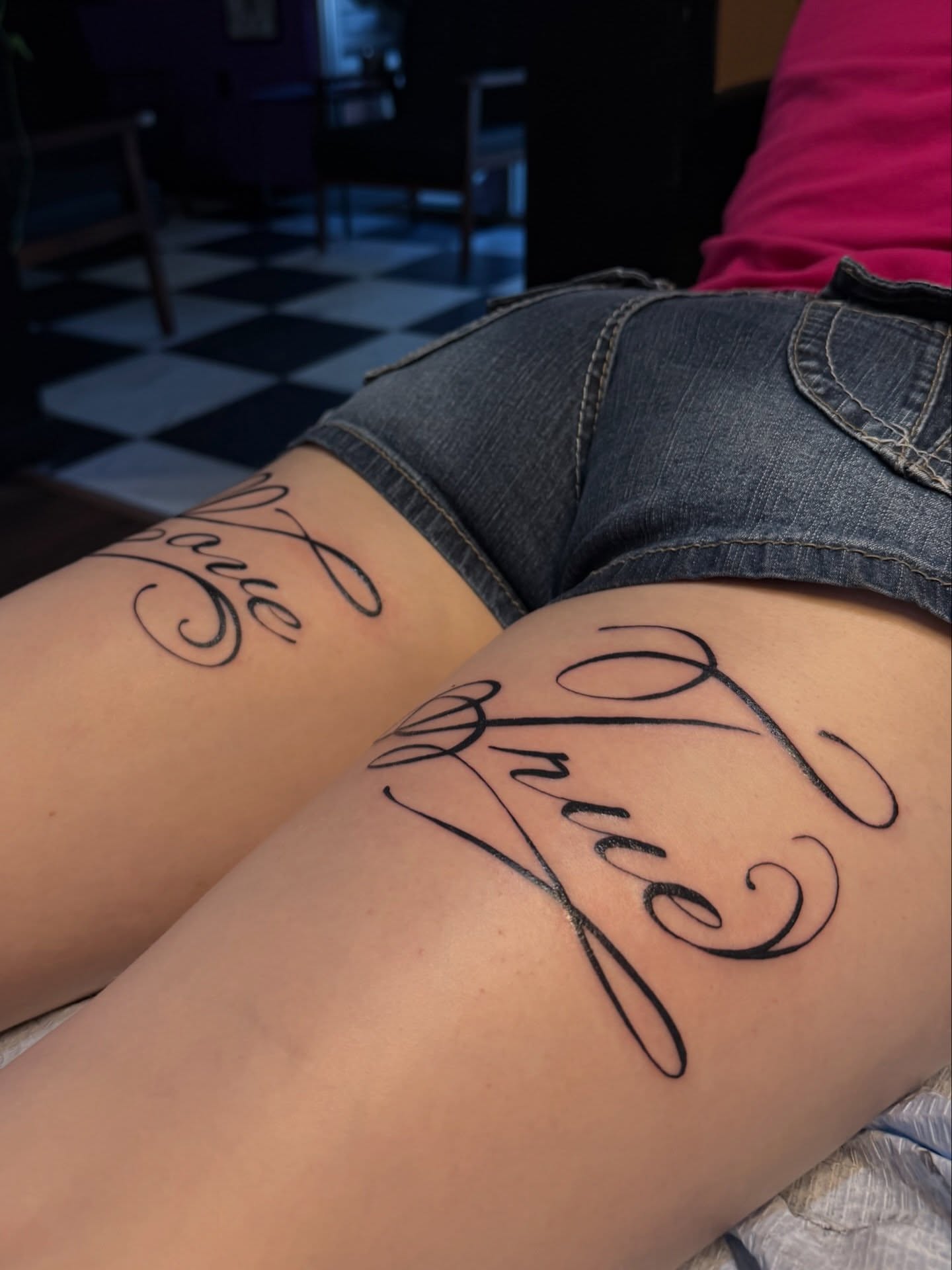 Tattoo by @mitch_soup — lettering_script