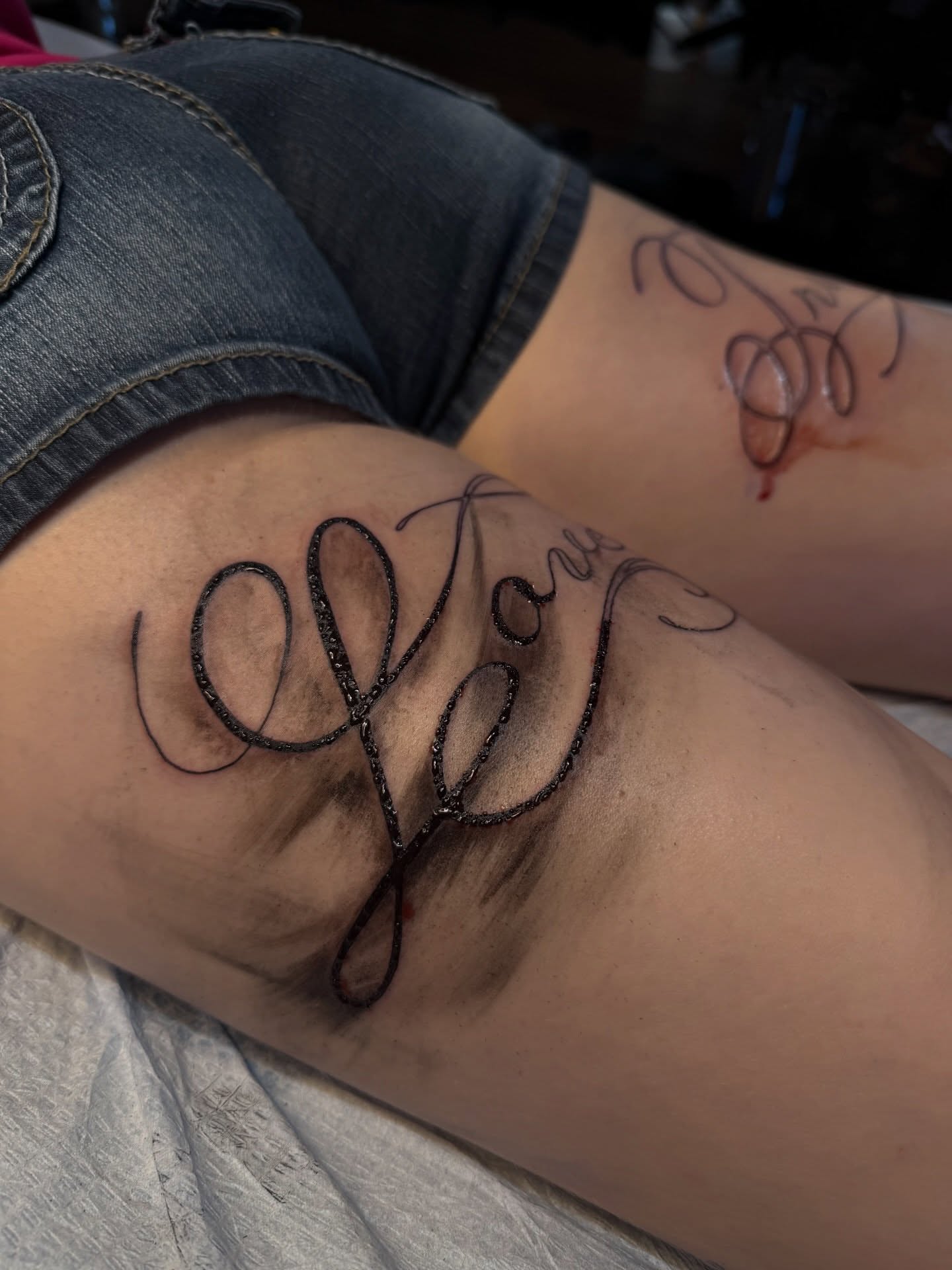 Tattoo by @mitch_soup — lettering_script