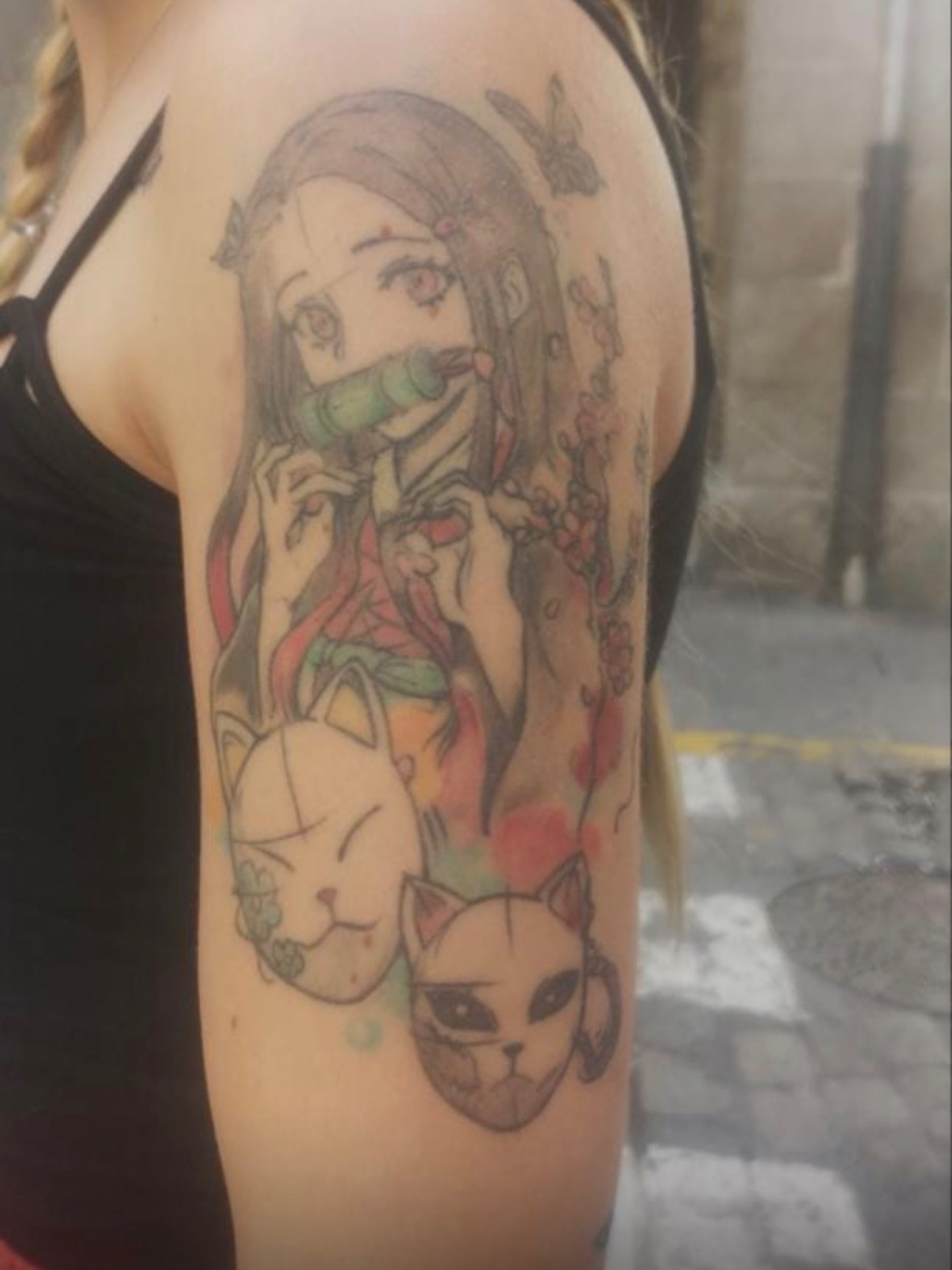 Tattoo by @romerotattoo — anime, watercolor