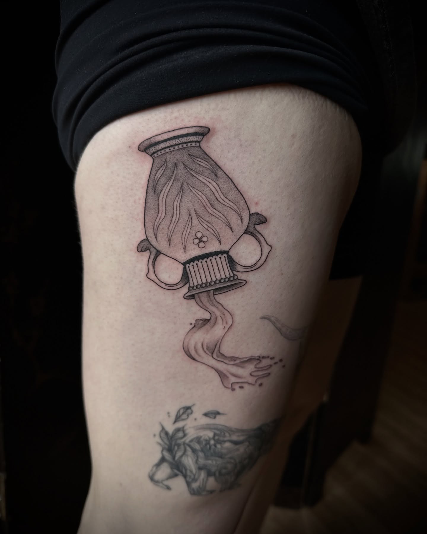 Tattoo by @cece.inks — black_and_grey