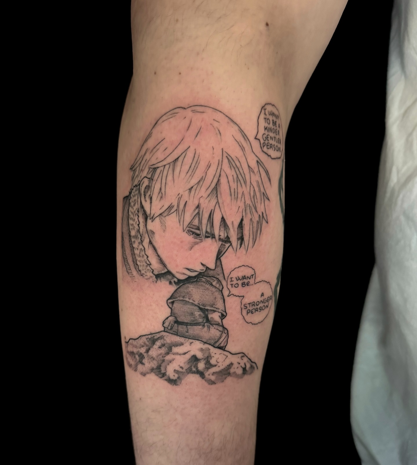 Child and turtle realism tattoo on the forearm by Hades cabrera, Richmond, Virginia