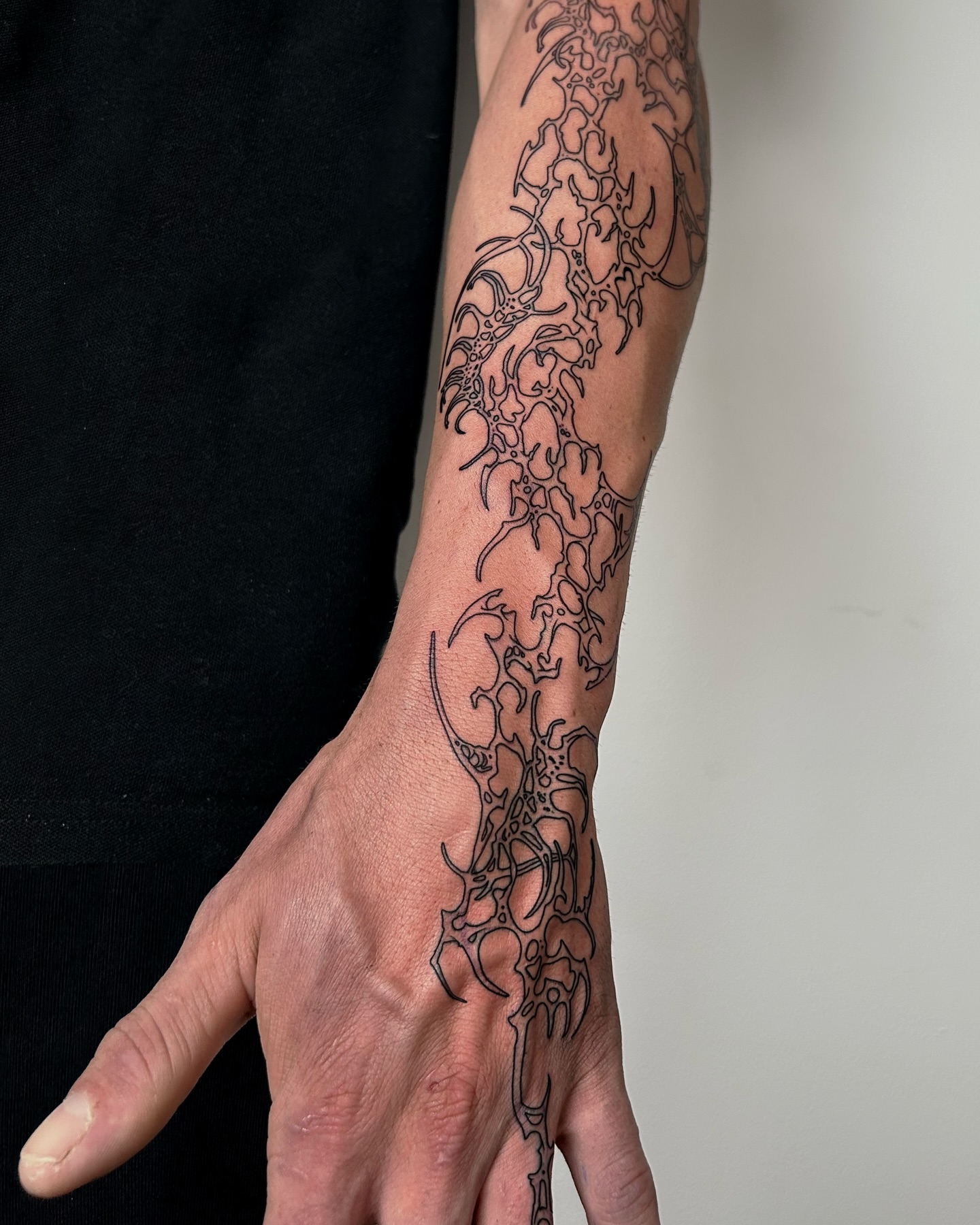 Tattoo by @hayleybayleytattoos — black_and_grey