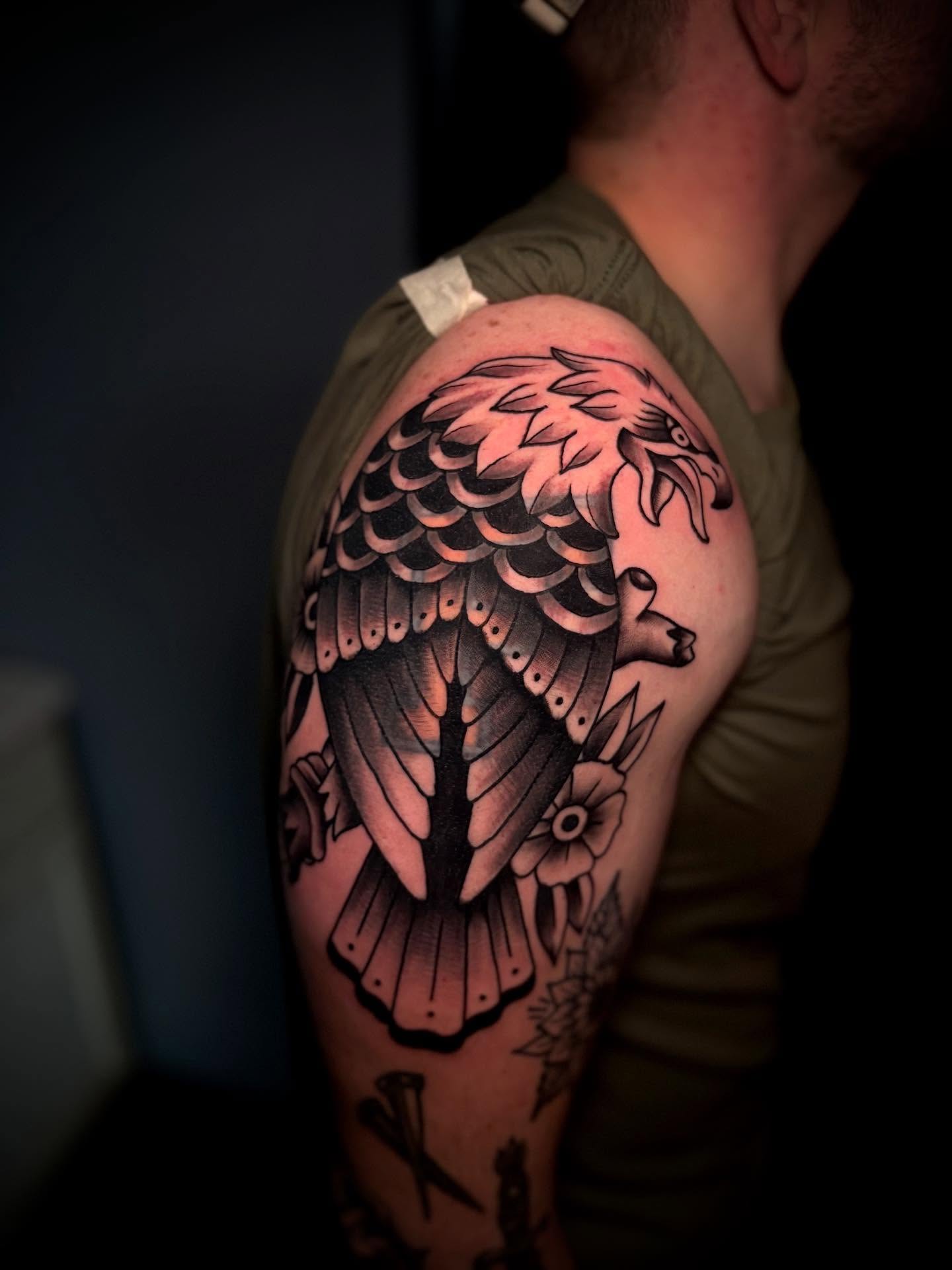 Tattoo by @tattoosbypatt_ — american_traditional, black_and_grey