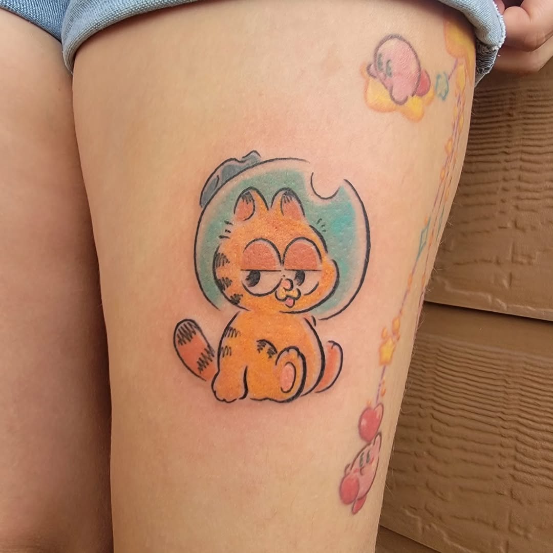 Tattoo by @ladyj_tattoos — new_school, anime
