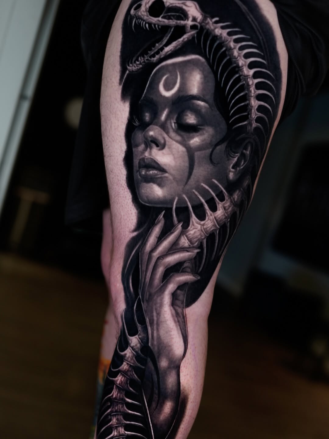 Tattoo by @tattoosbygonzo β black_and_grey, realism