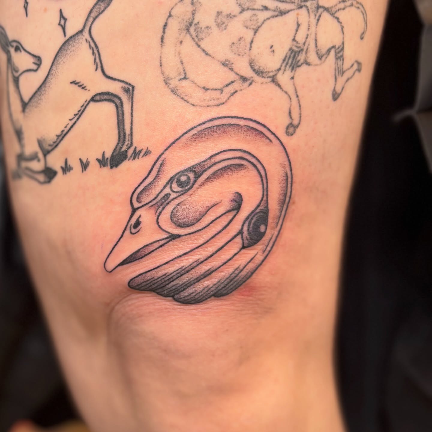 Tattoo by @daisy_chaiin — dotwork