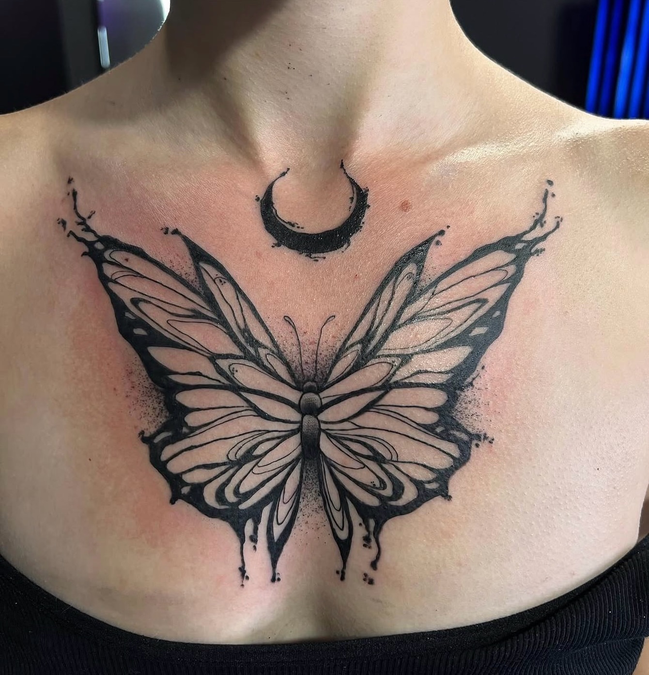 Tattoo by @cattlynnrose — black_and_grey
