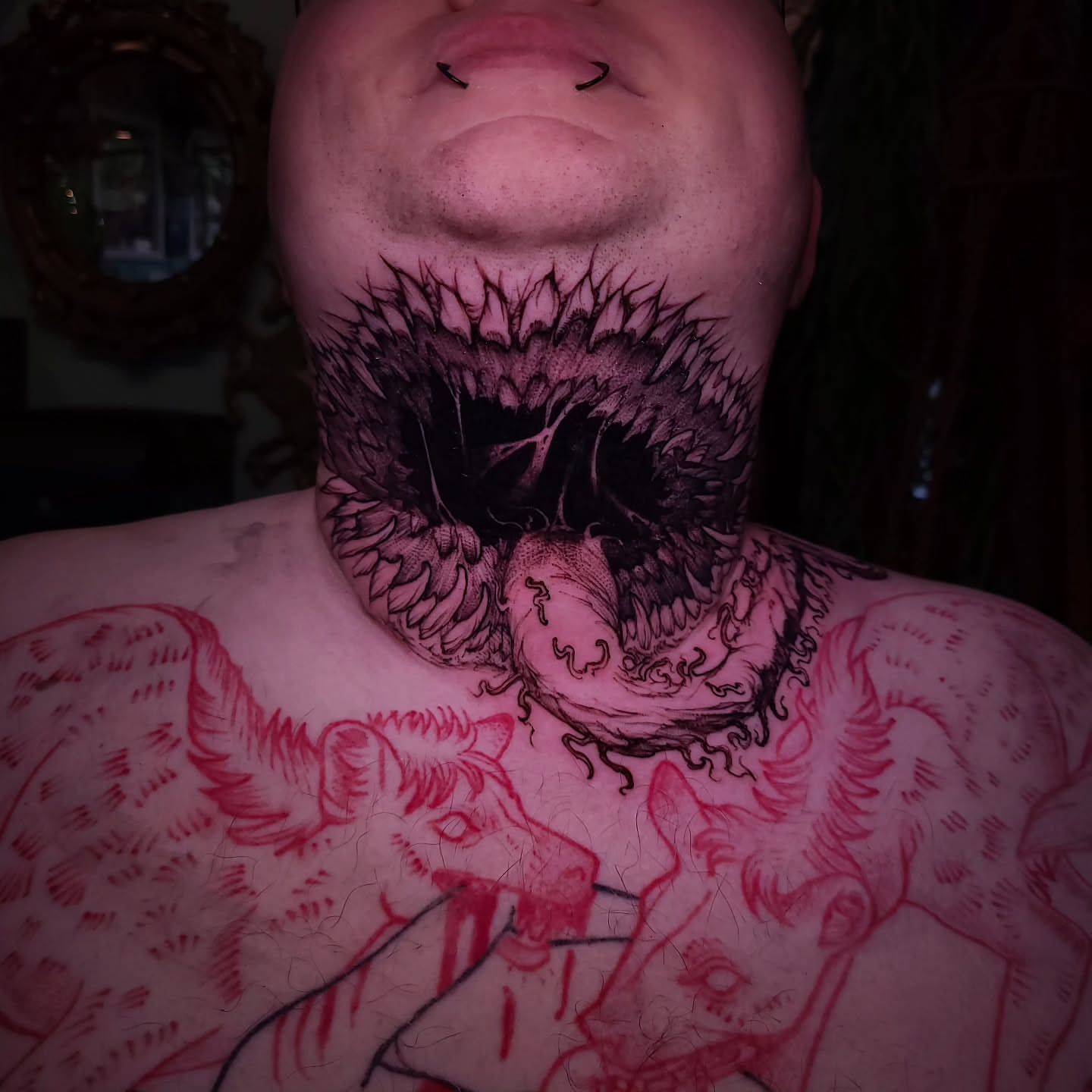 Tattoo by @boxofguts — black_and_grey, dark_realism
