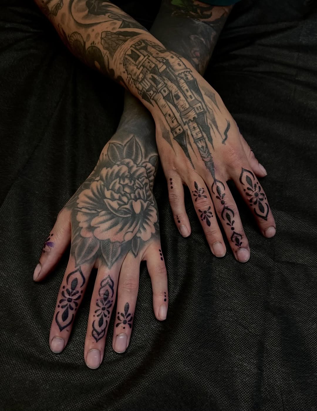 Tattoo by @by_keroosha — black_and_grey, ornamental
