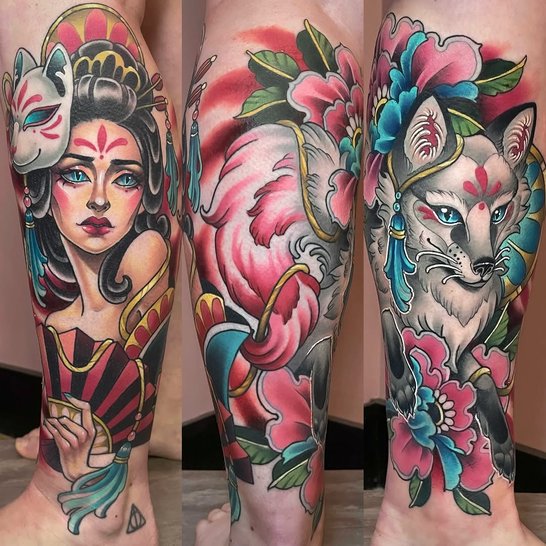 Tattoo by @corracarmine — neo_traditional, japanese_irezumi