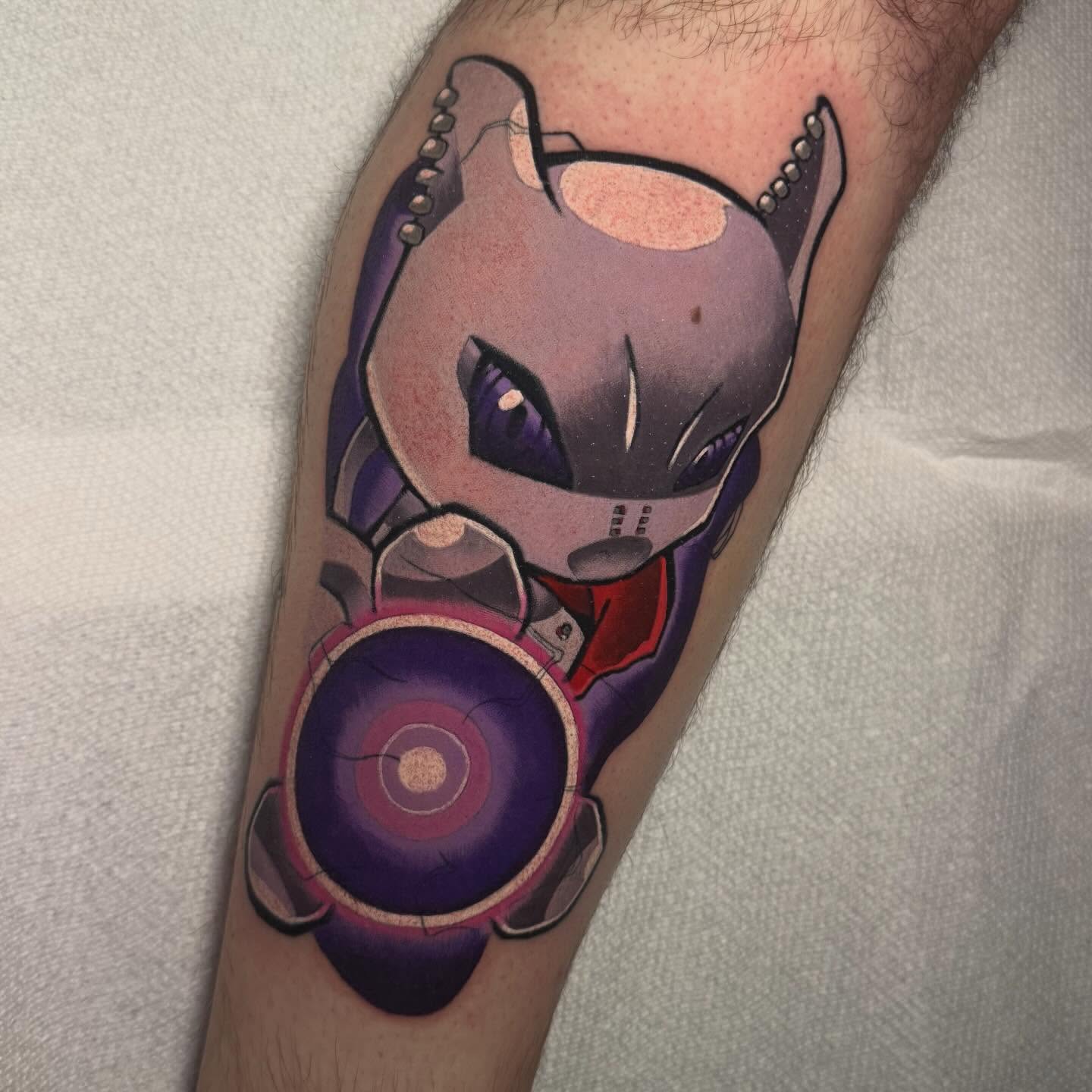 Tattoo by @zack.simpson__ — dotwork, anime