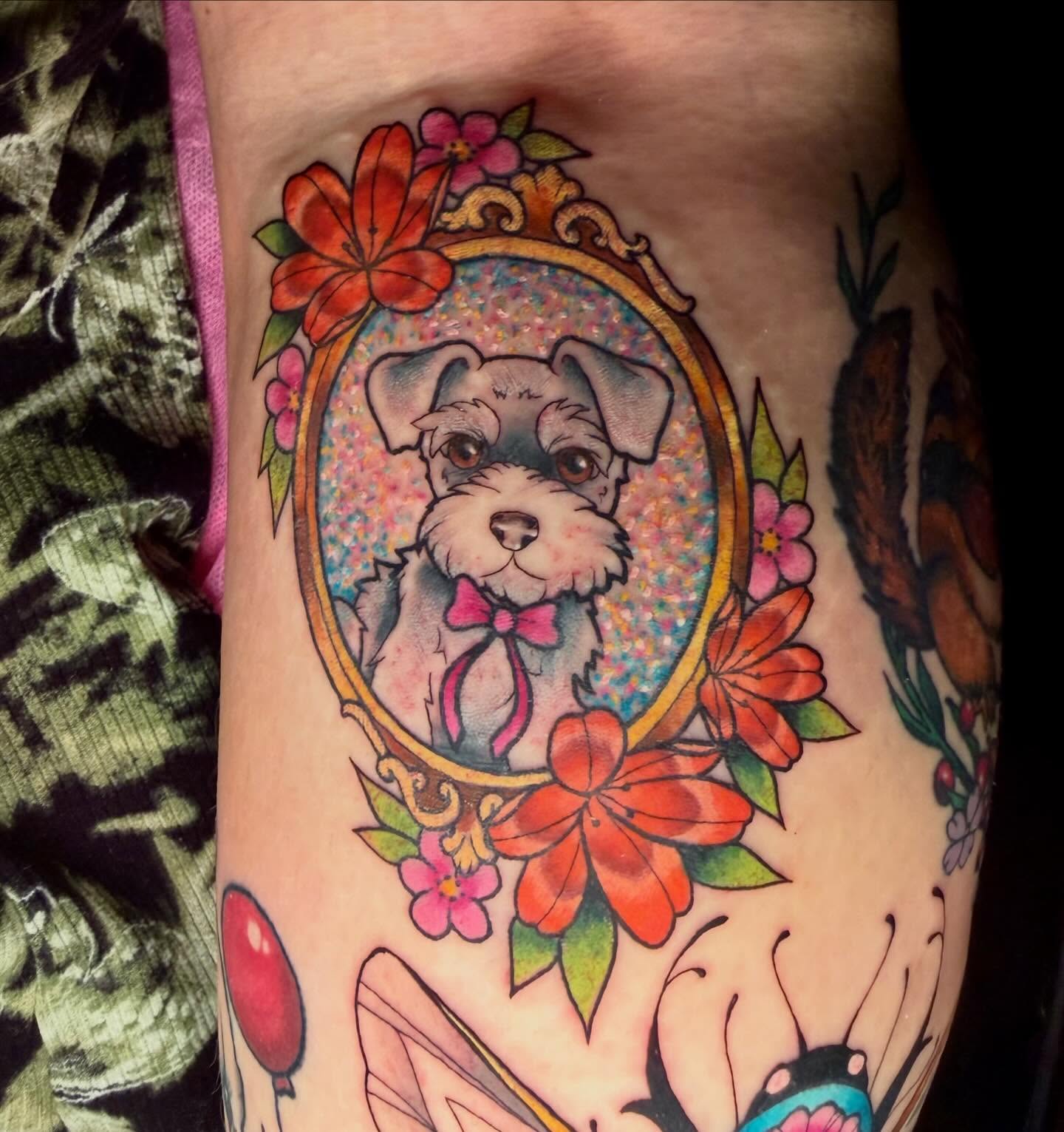 Tattoo by @oliviawhantattoos — american_traditional, dotwork