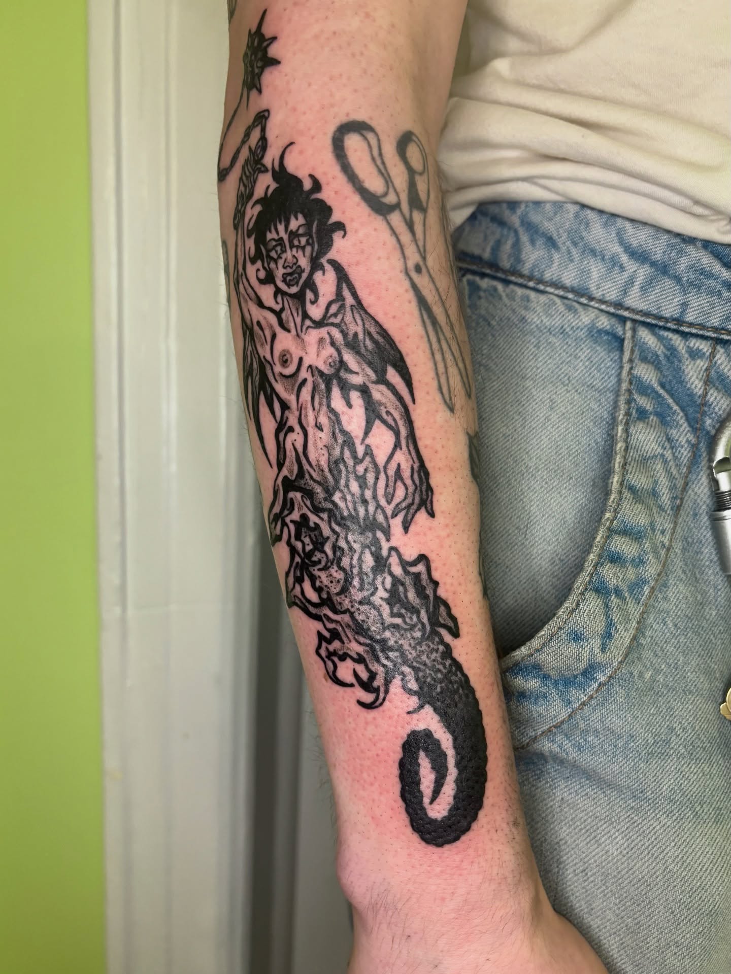 Tattoo by @grattooland — black_and_grey