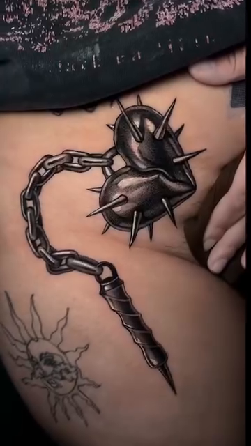 Tattoo by @dannonphantom — black_and_grey, dark_realism