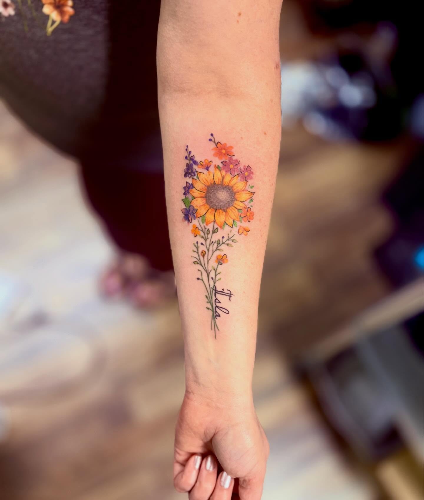 Tattoo by @batty_girl_tats — watercolor
