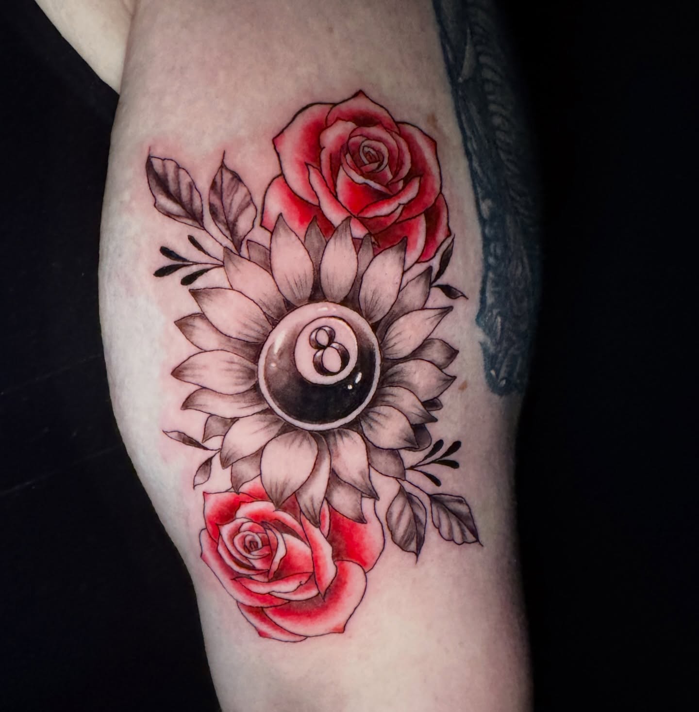 Tattoo by @redheadvendetta — realism, black_and_grey