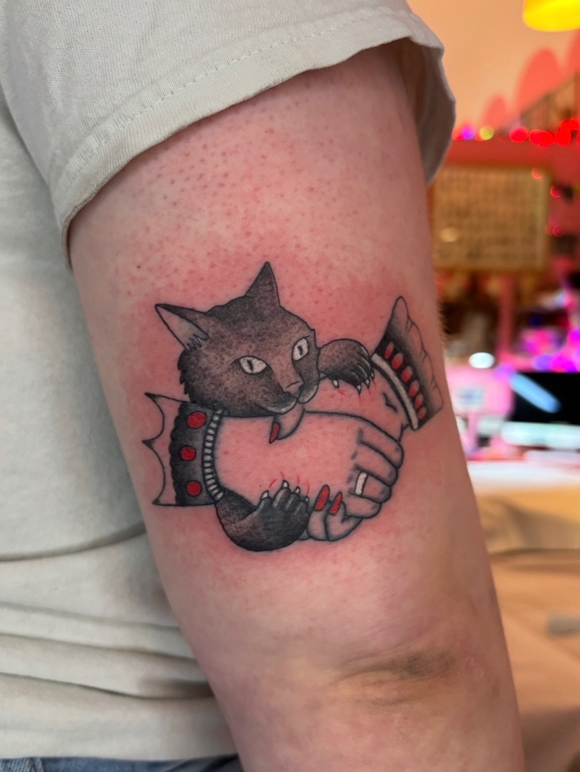 Tattoo by @jrflemingtattoo — dotwork, realism