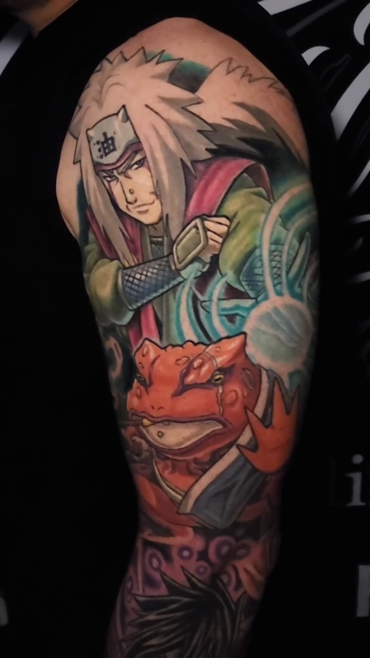 Naruto characters anime tattoo by Chicago Tattoo Artist New School Tattoos, Naperville, Illinois