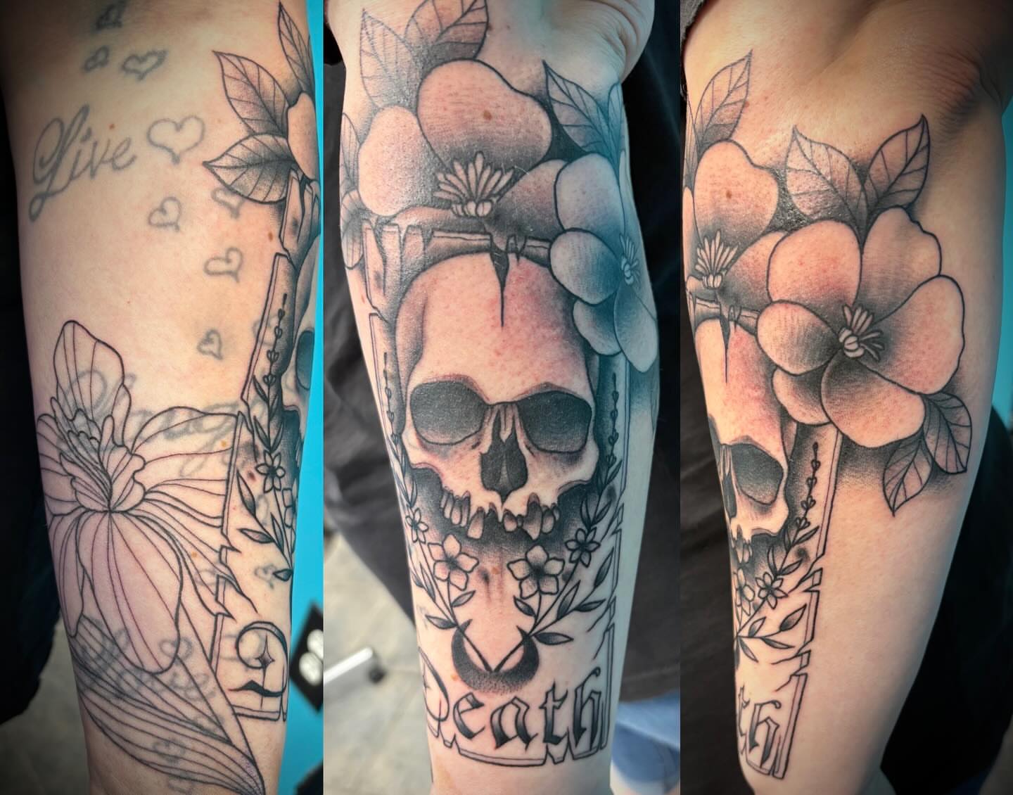 Tattoo by @hardcorn77 — black_and_grey, realism