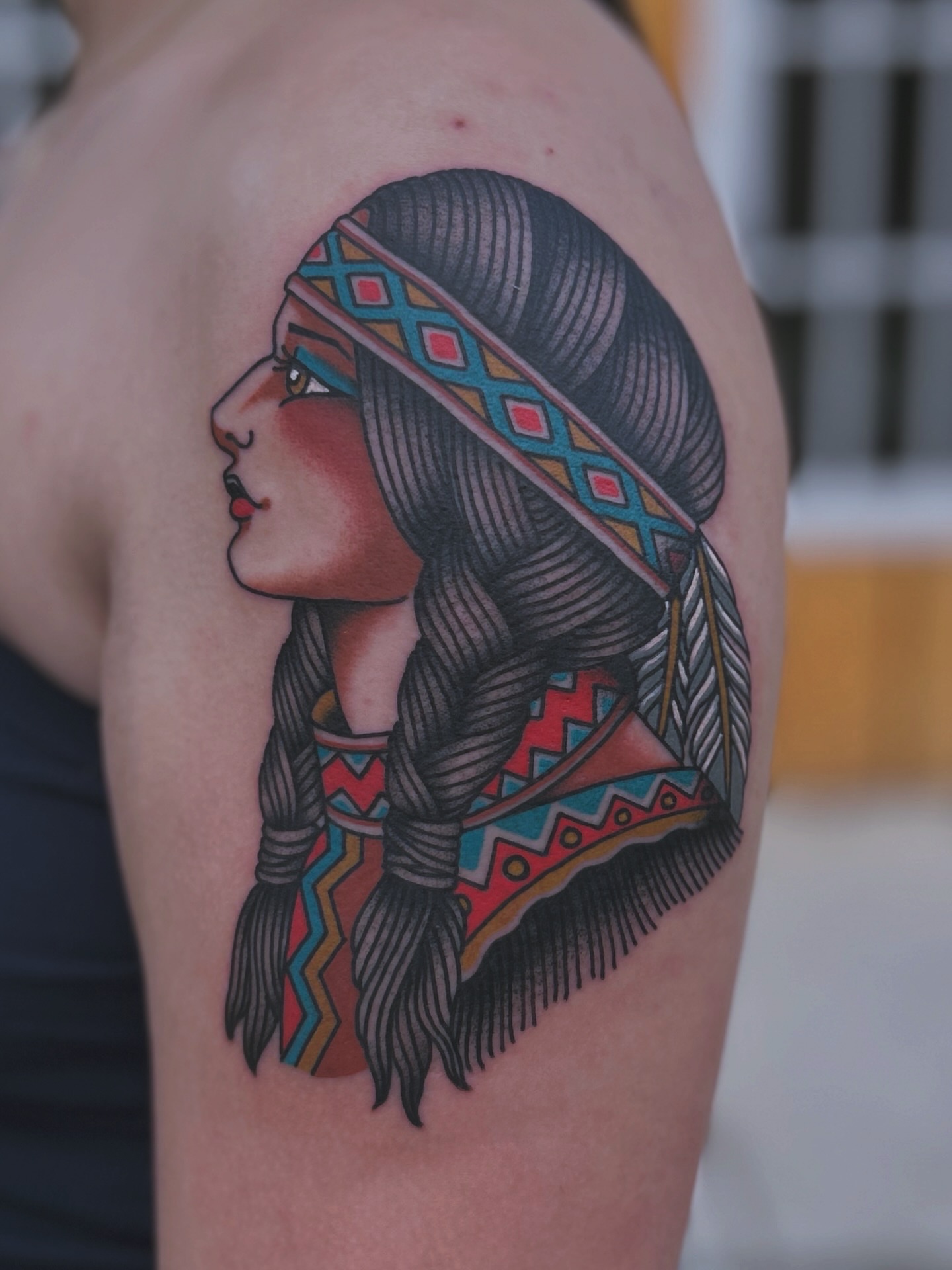 Tattoo by @laurenalexandralux — american_traditional, tribal