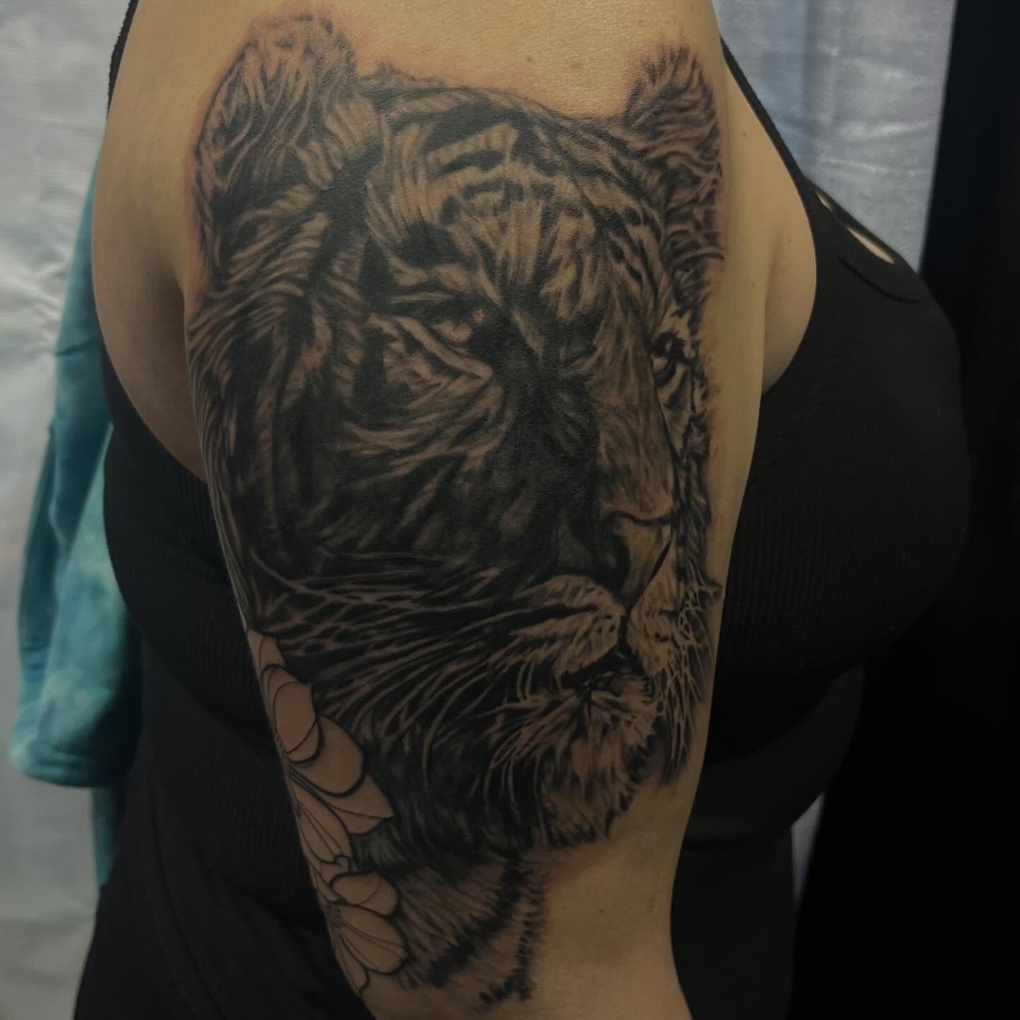 Tattoo by @moving_muralsart — realism, black_and_grey