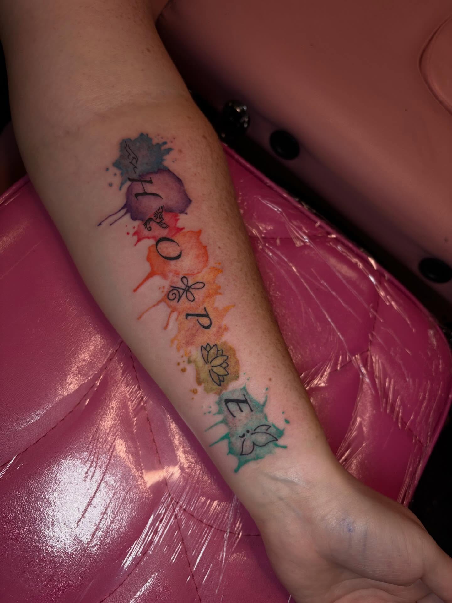 Tattoo by @lextattooos — watercolor
