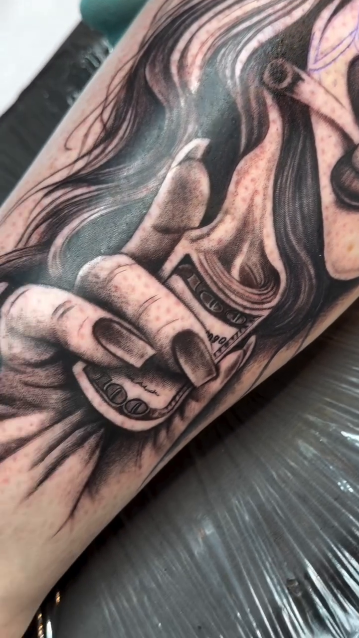Tattoo by @skullsionink β realism, black_and_grey
