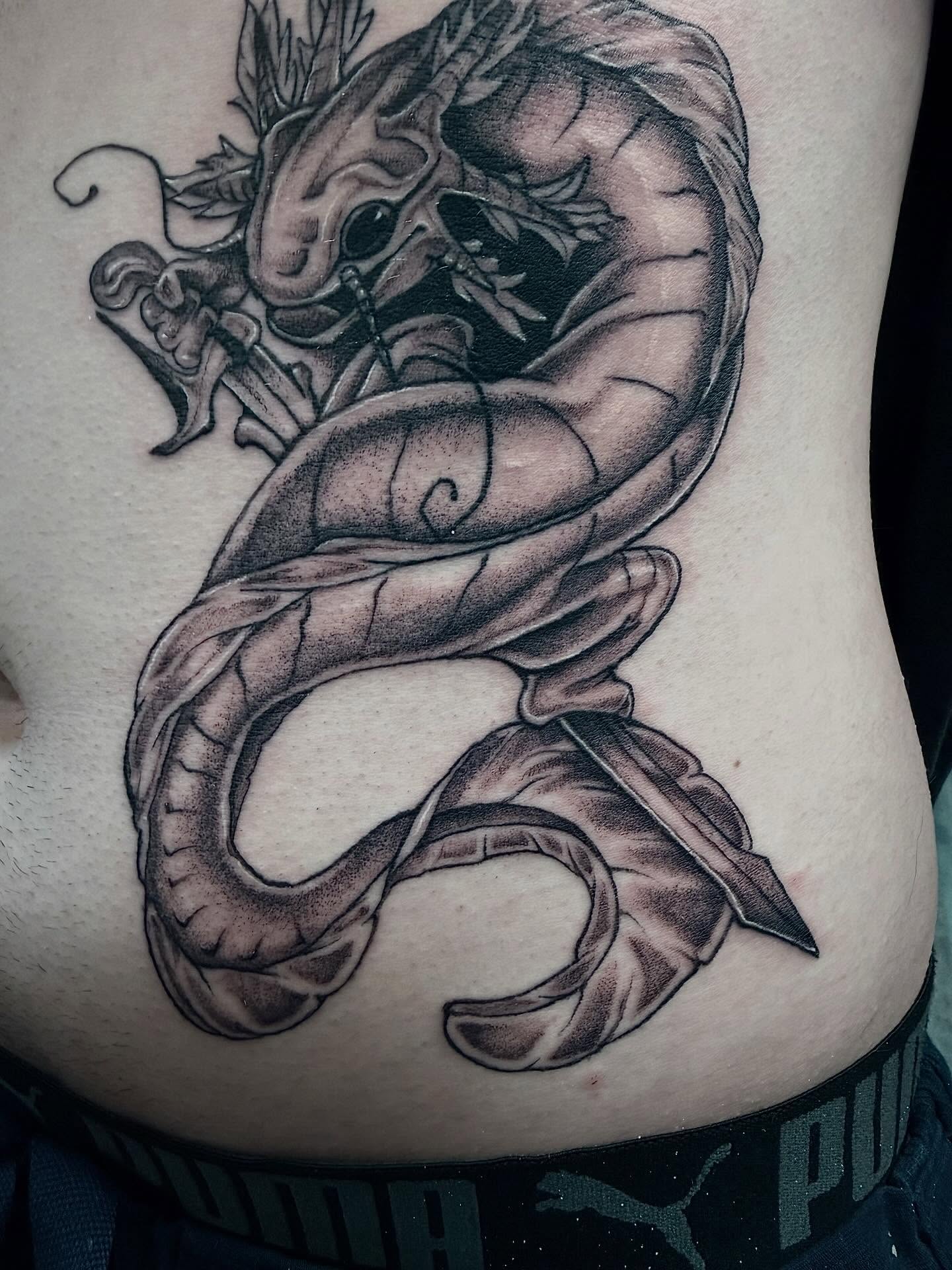 Tattoo by @elijahtatttoo — black_and_grey, realism