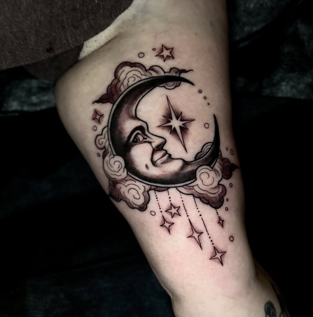 Tattoo by @magicslug — black_and_grey, ornamental