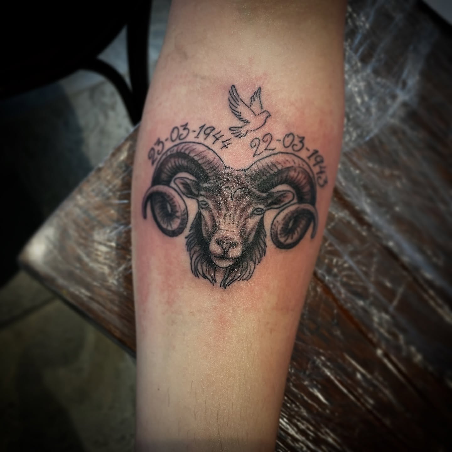 Tattoo by @yatush — black_and_grey